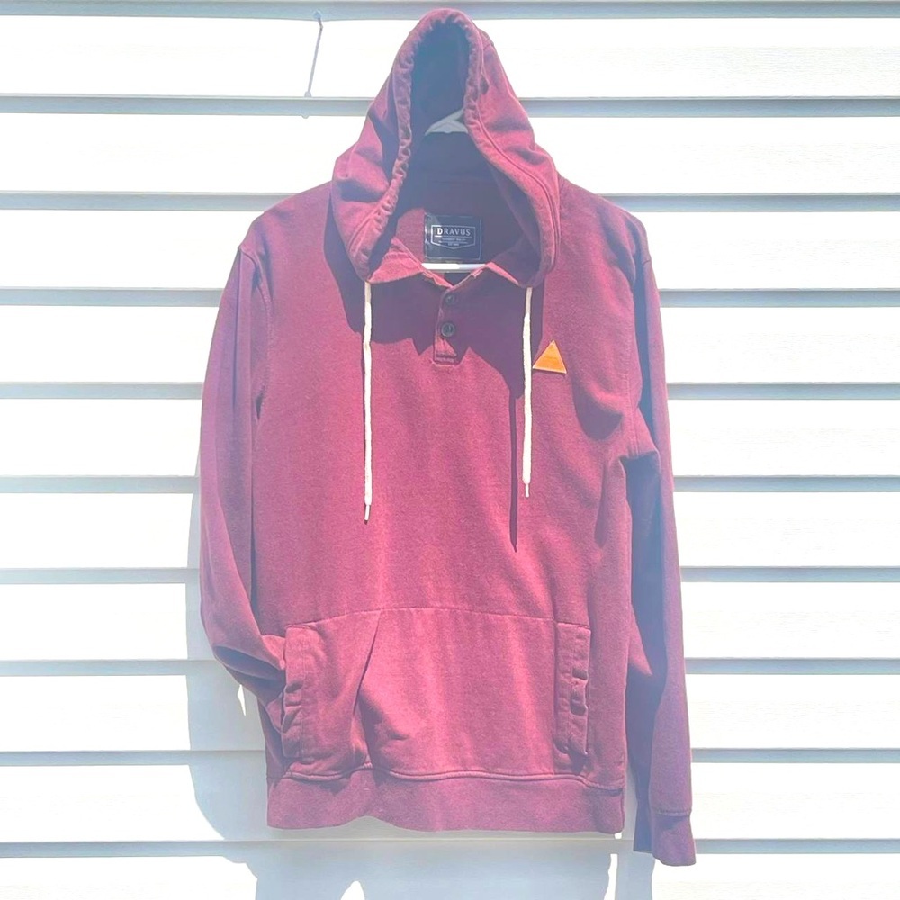 Dravus‎ Hoodie Red Mens Jacket Size Medium Pull Over